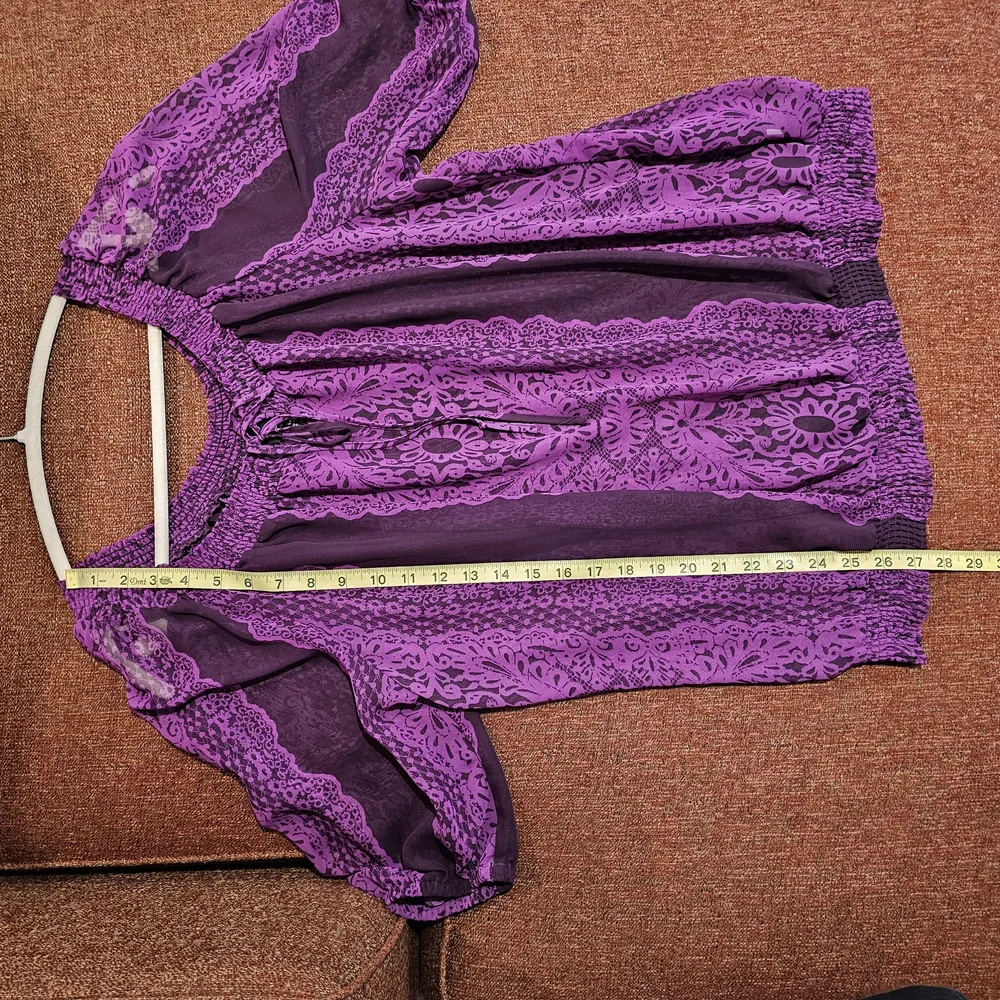 Massimo Purple Lace Blouse